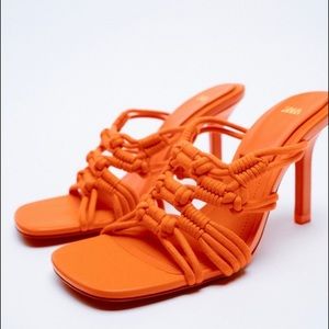 NWoT ZARA Cord Heels